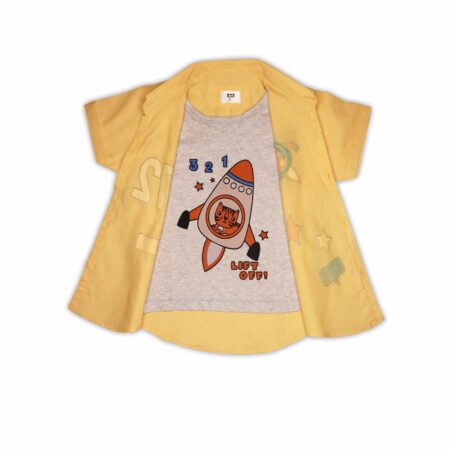 3..2..1.. Lift Off! Boys' Space Adventure Summer Outfit