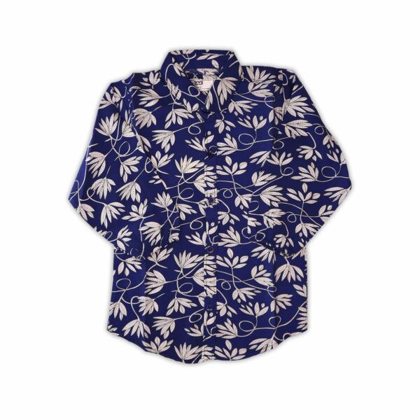 Elegant Blue & White Floral Summer Co-Ord Set