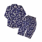 Elegant Blue & White Floral Summer Co-Ord Set