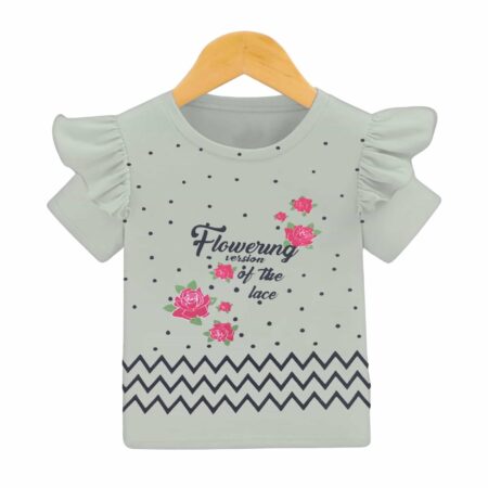Frill Baby Girl Flower T.Shirt
