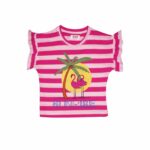 Girls' Pink & White Striped Summer Outfit
