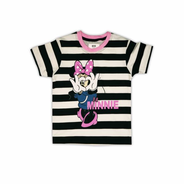 Minnie Mouse Striped Summer Outfit for Girls