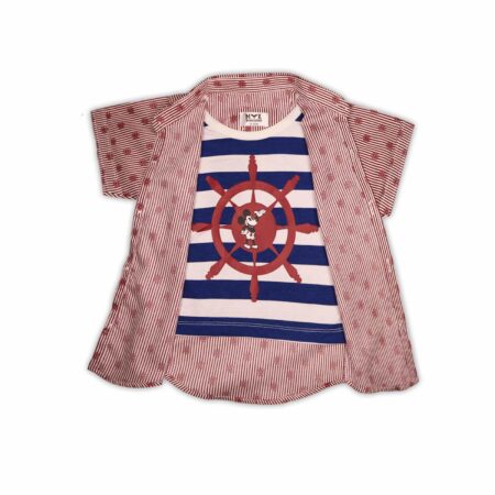Nautical Mickey Boys' Summer Outfit – Sail in Style