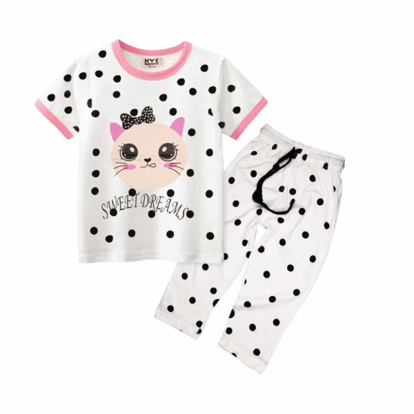 Sweet Dreams Summer Garment with Cute Cat Design
