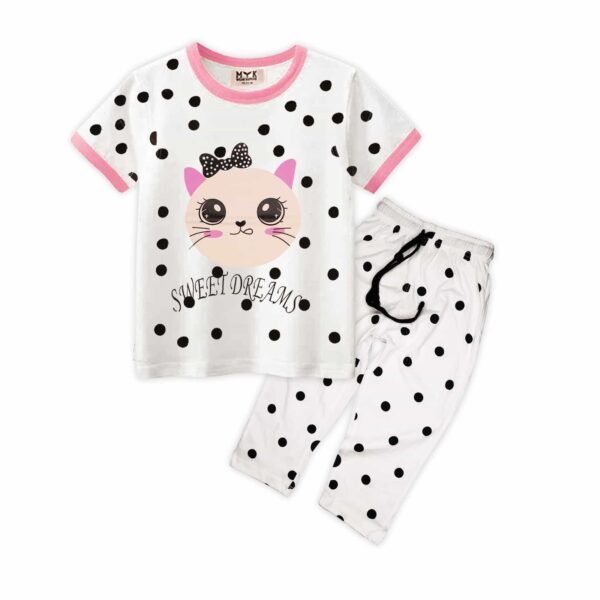 Sweet Dreams Summer Garment with Cute Cat Design