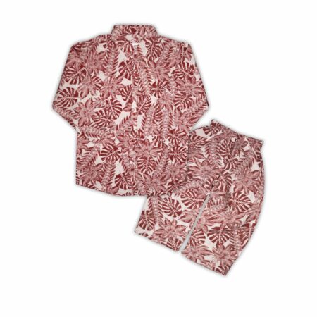 Tropical Leaf Print Summer Set