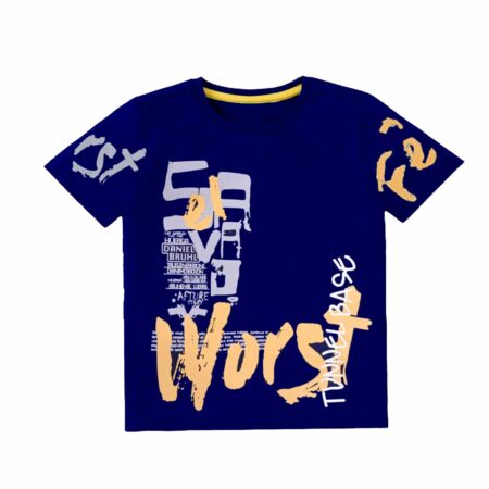 Worst Navy Blue Baby Boy Summer Tee