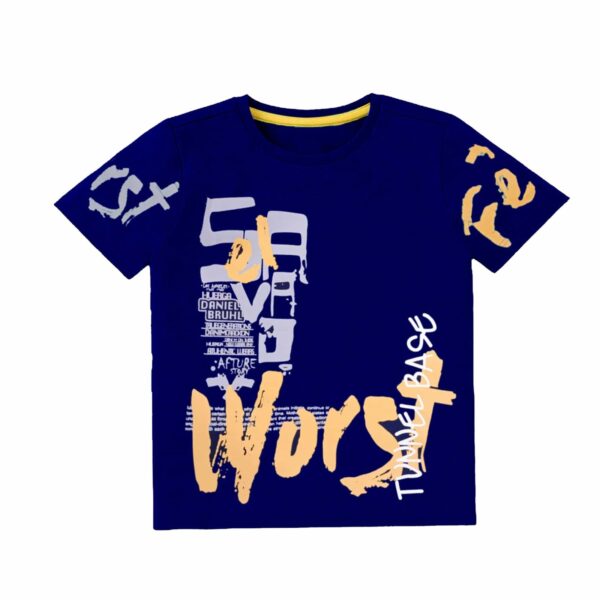 Worst Navy Blue Baby Boy Summer Tee