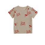Baby Sweet Cherry Printed Summer Outfit