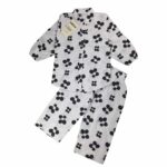 Black Floral Summer Suit