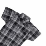 Boys’ Black & White Checkered Casual Shirt