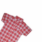 Classic Red Plaid Boys' Summer Shirt – Stylish & Comfortable
