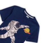 Boys’ Astronaut Galaxy Adventure T-Shirt – Navy Blue