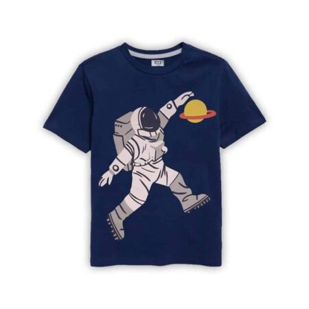 Boys’ Astronaut Galaxy Adventure T-Shirt – Navy Blue