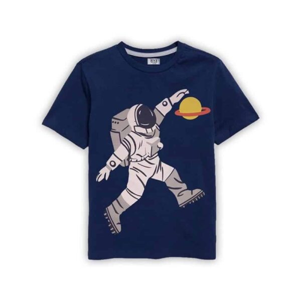 Boys’ Astronaut Galaxy Adventure T-Shirt – Navy Blue