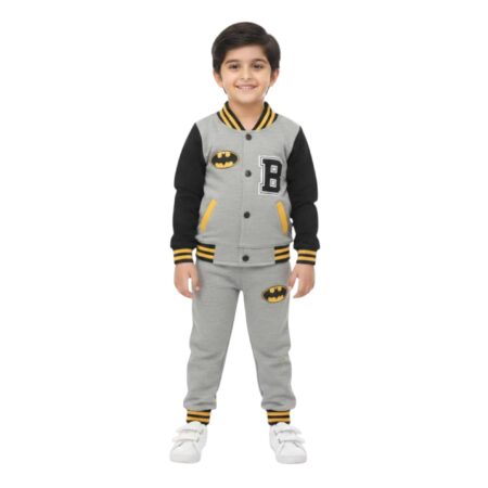 Boys’ Batman Winter Tracksuit – Grey & Black