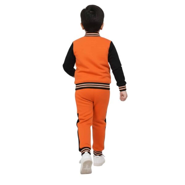 Boys’ Football Champion Winter Tracksuit – Orange & Black