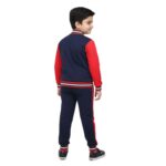 Boys’ Captain America Red & Navy Tracksuit – Cozy Winter Wear