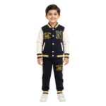 Boys’ Navy & White Varsity Tracksuit – Casual Sporty Style