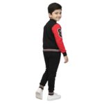 Boys Black & Red Varsity Tracksuit – 87 Patch Design