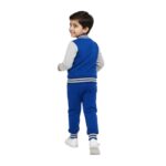 Boys’ Blue Soccer-Themed Varsity Tracksuit
