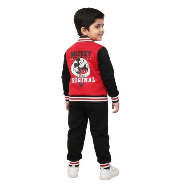 Boys’ Mickey Mouse Winter Tracksuit – Red & Black