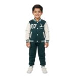 Boys Green & White Ronaldo Varsity Tracksuit