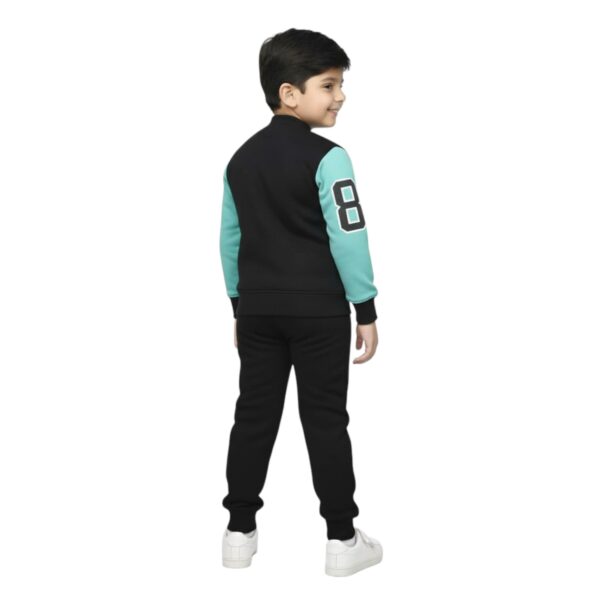 Boys’ Varsity 87 Winter Tracksuit – Black & Teal