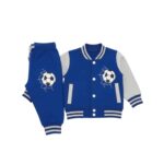 Boys’ Blue Soccer-Themed Varsity Tracksuit
