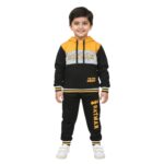 Boys Batman Black & Yellow Hoodie Tracksuit
