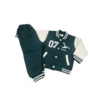 Boys Green & White Ronaldo Varsity Tracksuit