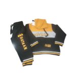 Boys Batman Black & Yellow Hoodie Tracksuit