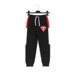 Boys Superman Printed Tracksuit – Black & Red
