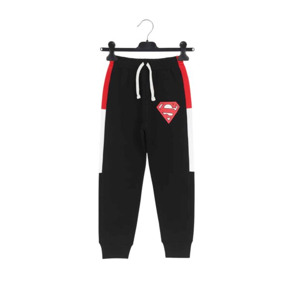Boys Superman Printed Tracksuit – Black & Red