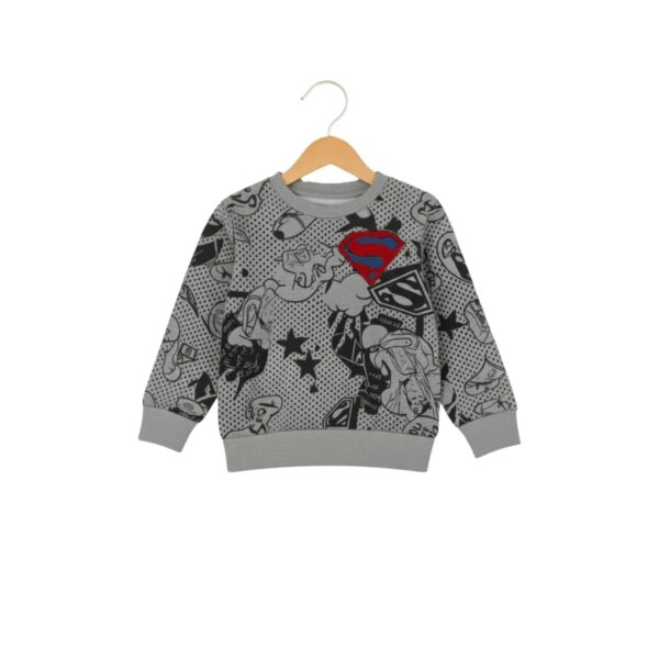 Boys Superman Printed Tracksuit – Grey