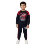 Boys Monster Truck Printed Tracksuit – Navy & Red