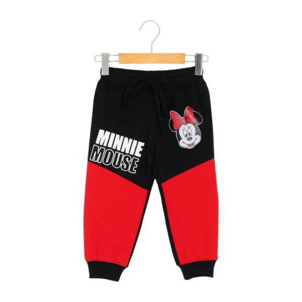Boys Minnie Mouse Printed Tracksuit – Black & Red