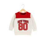Boys New York 80 Tracksuit – Red & Grey