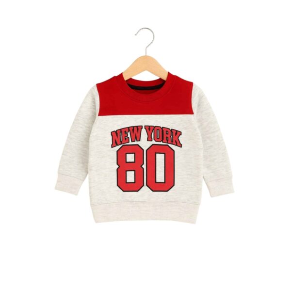 Boys New York 80 Tracksuit – Red & Grey