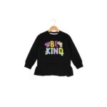 Girls Be Kind Butterfly Graphic Sweatsuit – Black Peplum