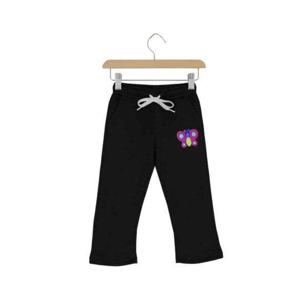 Girls Be Kind Butterfly Graphic Sweatsuit – Black Peplum