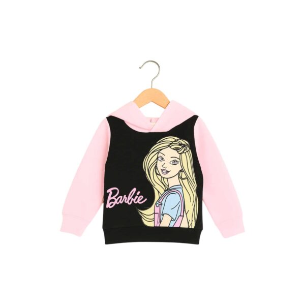 Girls Barbie Hooded Tracksuit – Pink & Black