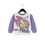 Girls Daisy Duck Printed Tracksuit – Purple