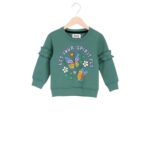 Girls Let Your Spirit Fly Butterfly Tracksuit – Green