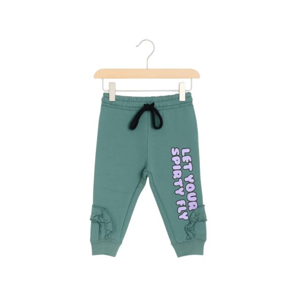 Girls Let Your Spirit Fly Butterfly Tracksuit – Green