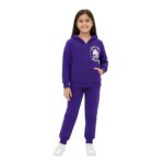 Girls Unicorn Magic Zip-Up Hoodie & Pant Set – Purple