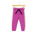 Girls Treat People With Kindness Print Tracksuit – Purple & White