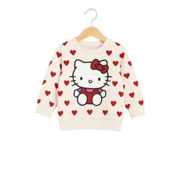 Girls Hello Kitty Tracksuit – Red & Cream