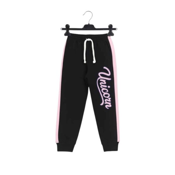 Girls Unicorn Printed Tracksuit – Pink & Black