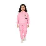Girls Bugs Bunny Half-Zip Tracksuit – Pink